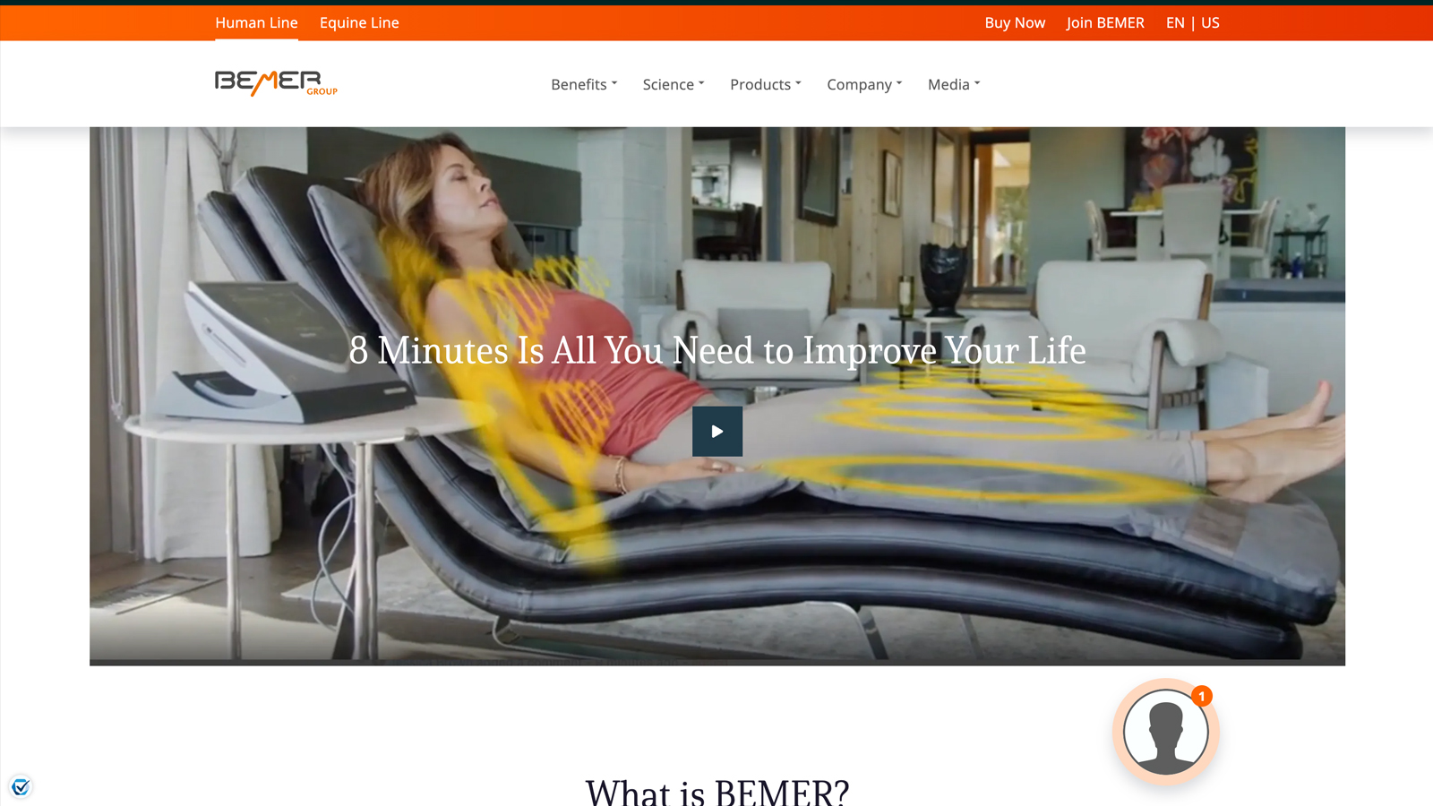 Bemer corporate and marketing website