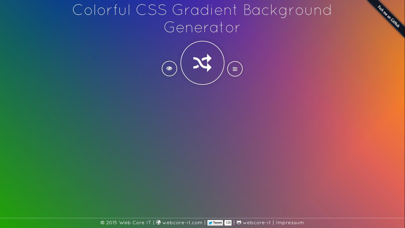 CCBG - Colorful CSS Background Generator