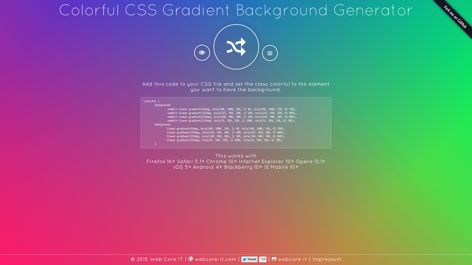 Development of an CSS gradient generator